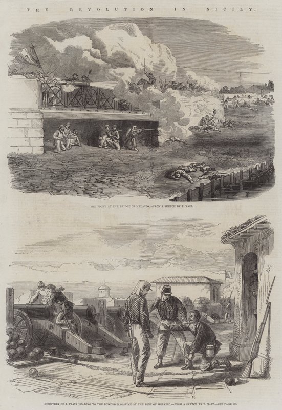A forradalom Szicíliában alkotó: Frederick John Skill