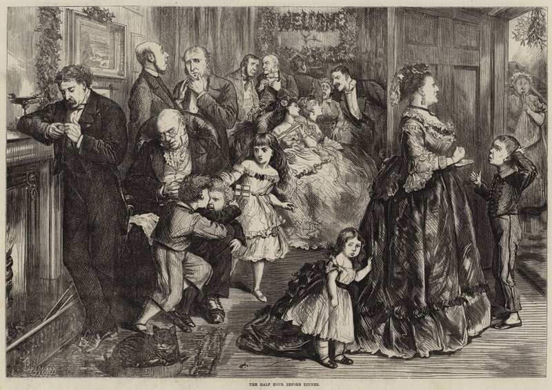 A vacsora előtti fél órával alkotó: Frederick Barnard