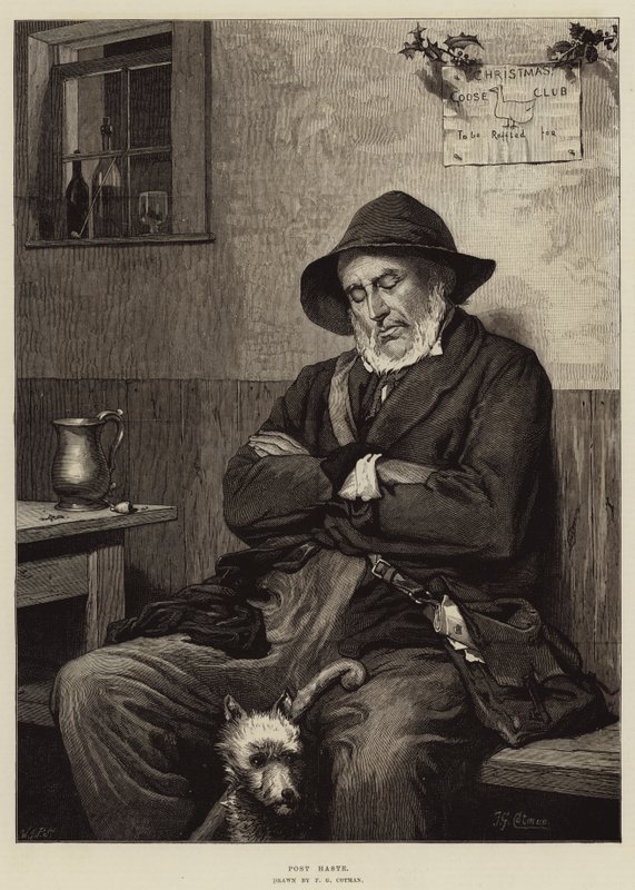 Post Haste alkotó: Frederick George Cotman