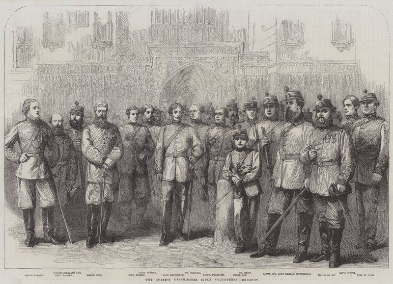 A királynő Westminster puskás önkéntesei alkotó: Frederick John Skill