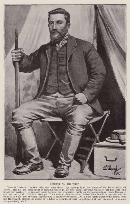 Christian De Wet (litho) alkotó: Frederick Judd Waugh