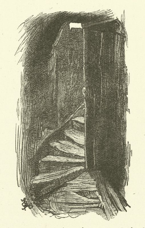 Lépcső a padlásra alkotó: Frederick L. Bernard
