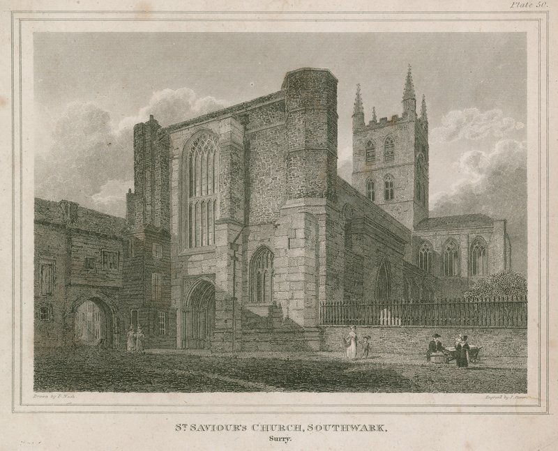 Szent Megváltó-templom, Southwark, Surrey alkotó: Frederick Nash
