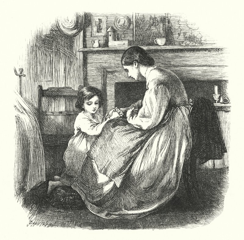 Gyermek az imában alkotó: Frederick Walker