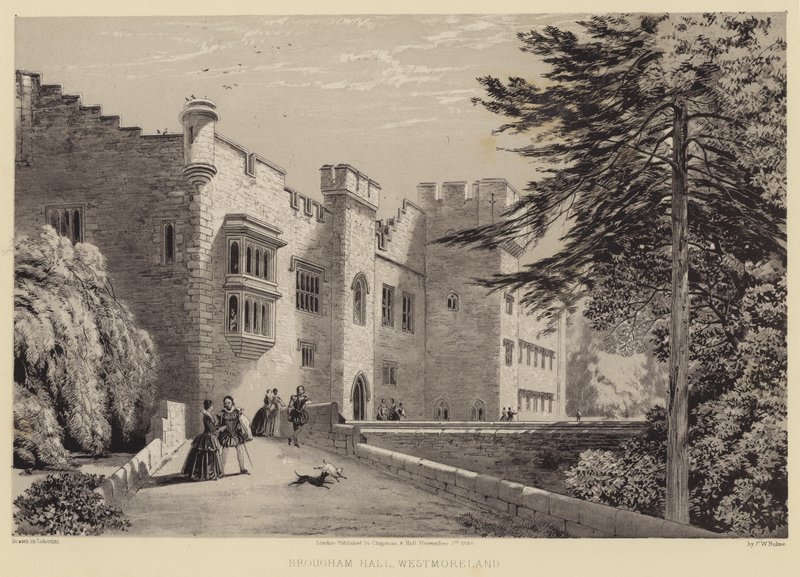 Brougham Hall, Westmoreland (metszet) alkotó: Frederick William Hulme