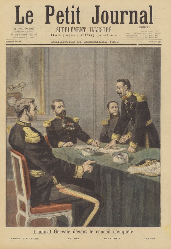 Gervais admirális a vizsgálóbizottság előtt alkotó: French School