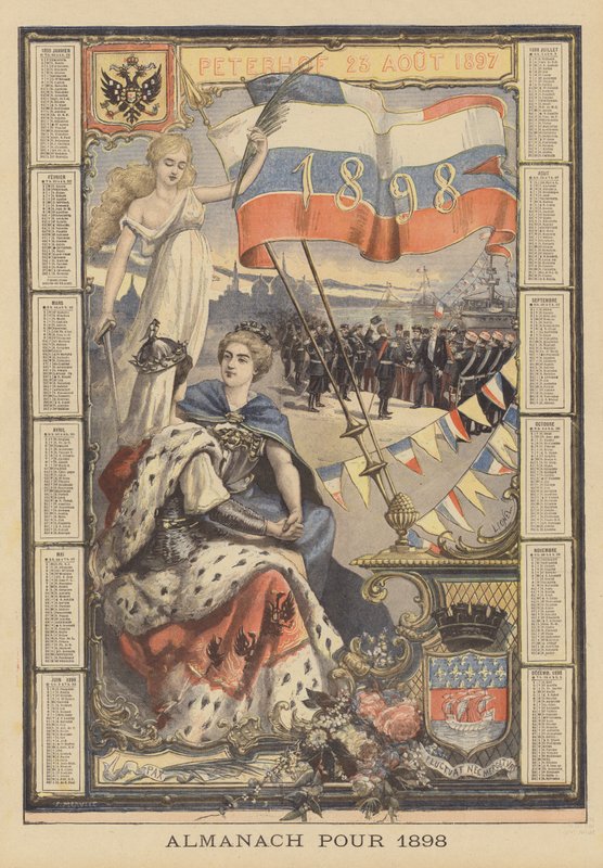 Almanach 1898-ra alkotó: French School