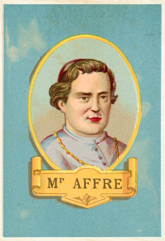 Denis Auguste Affre francia érsek, akit az 1848-as forradalom idején öltek meg alkotó: French School