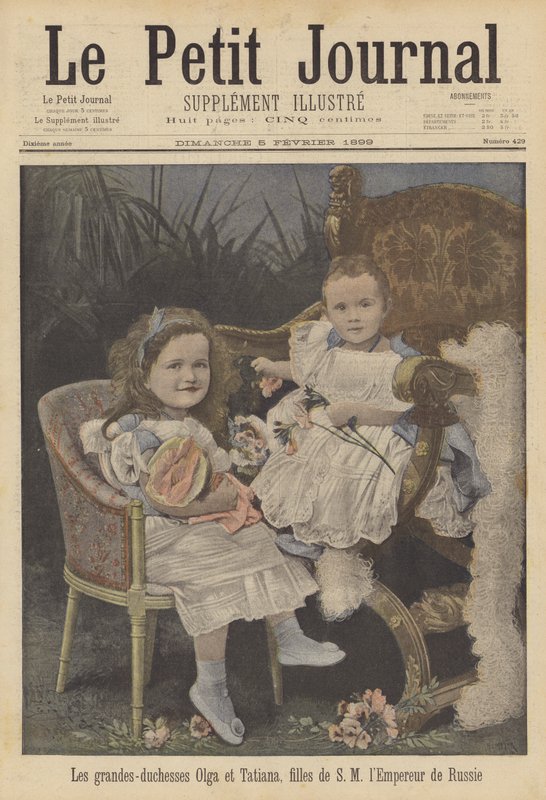 Olga és Tatiana nagyhercegnők, II. Miklós orosz cár lányai alkotó: French School
