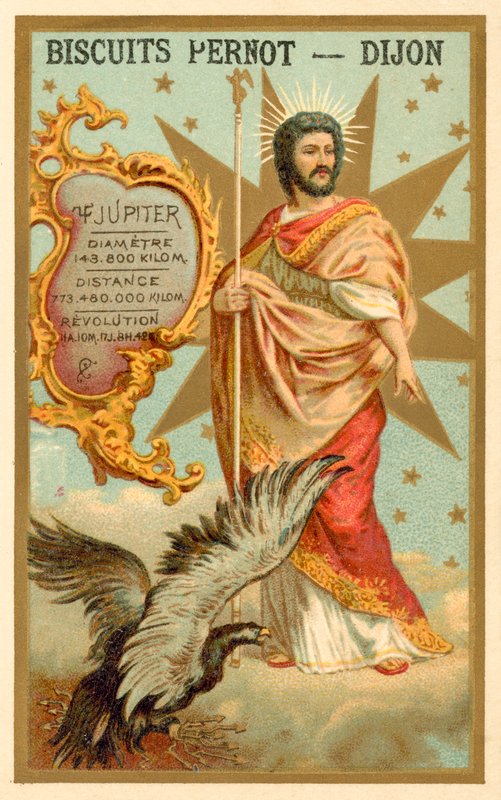 Jupiter (chromolitho) alkotó: French School