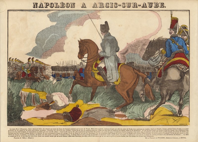 Napóleon Arcis-Sur-Aube-ban alkotó: French School