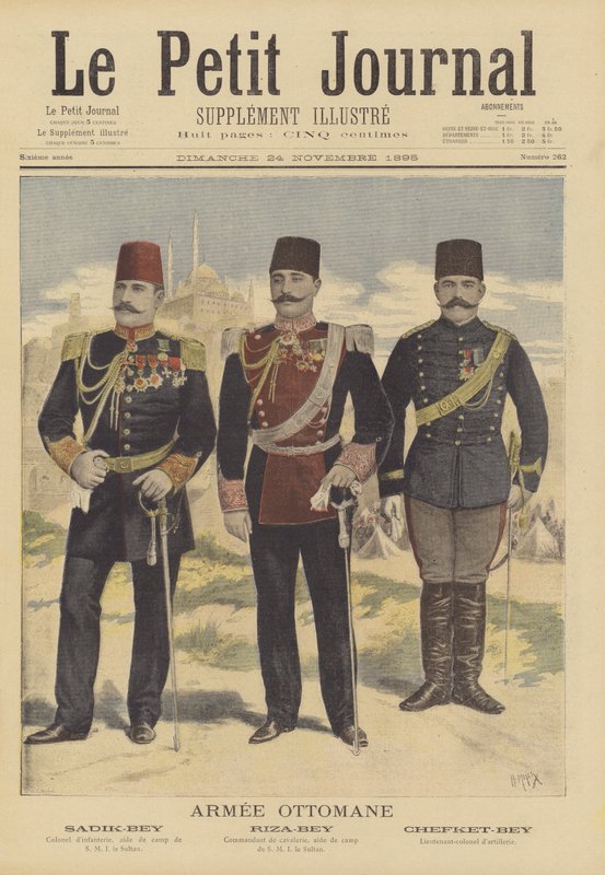 Az Oszmán Hadsereg tisztjei alkotó: French School