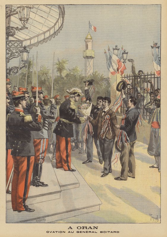 Ováció Boitard tábornoknak Oranban, Algériában alkotó: French School
