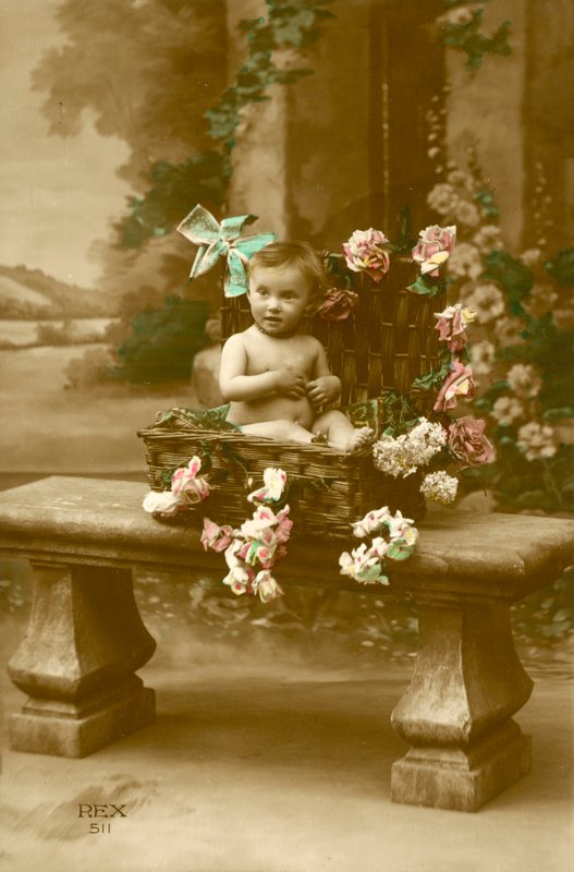 Baba a kosárban alkotó: French Photographer
