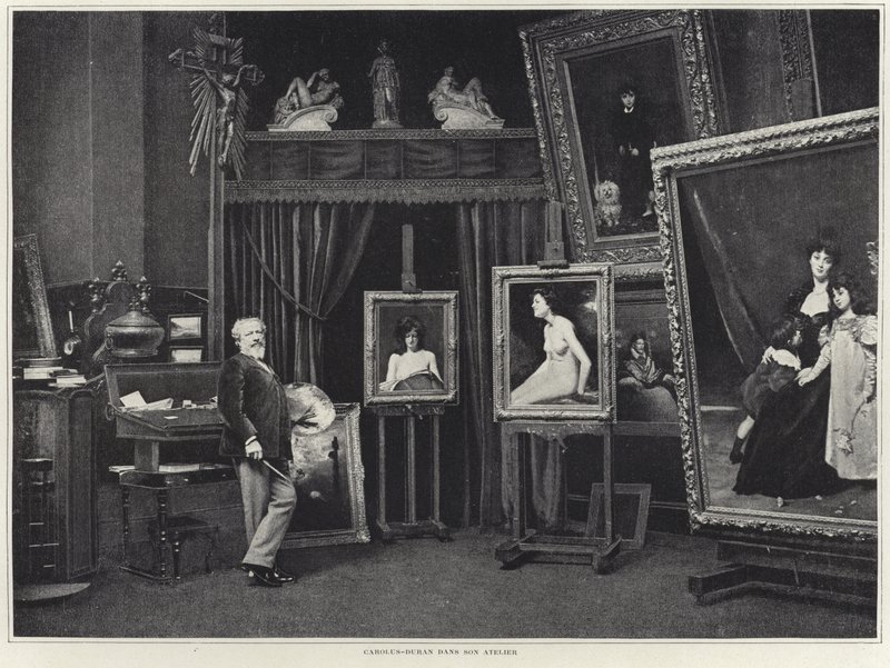 Carolus-Duran a műhelyében alkotó: French Photographer