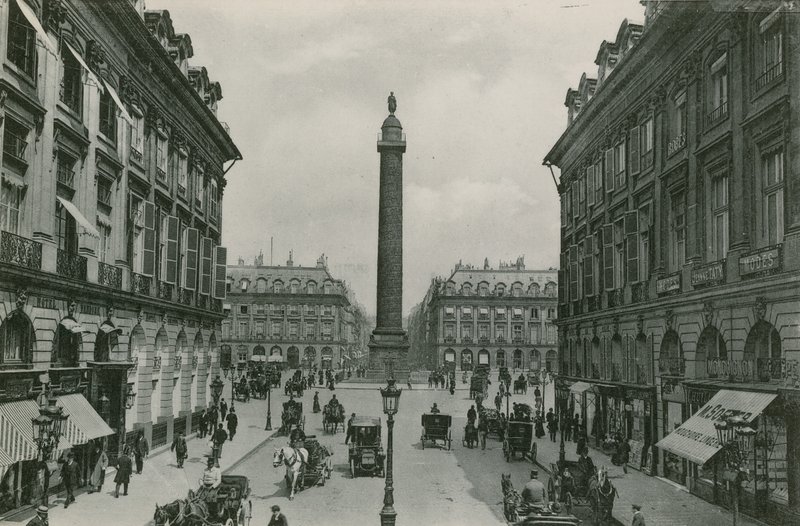 La Place Vendome, The Place Vendome (fénynyomat) alkotó: French Photographer