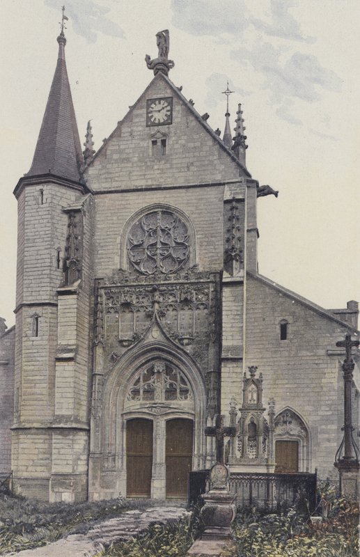 Lhuitre, templom, homlokzat O alkotó: French Photographer