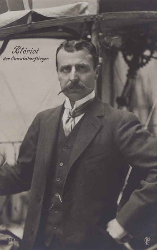 Louis Bleriot, francia repülő (f/w fotó) alkotó: French Photographer