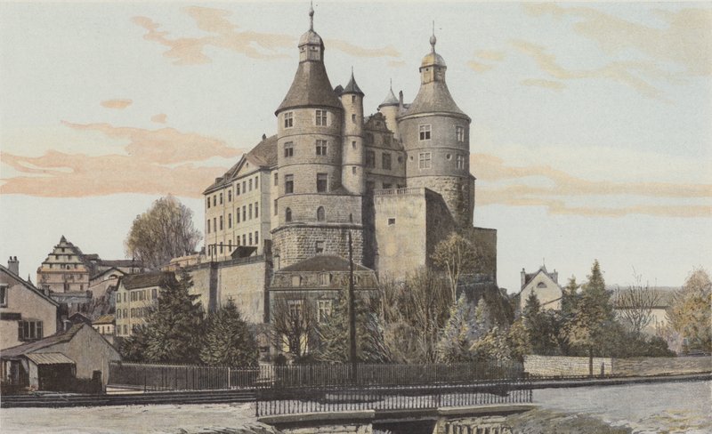 Montbeliard, kilátás a kastélyra alkotó: French Photographer