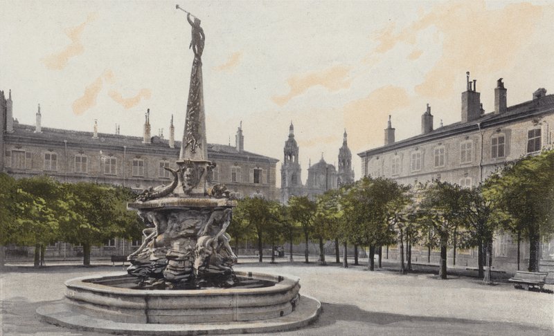 Nancy, Fontaine és Place dAlliance alkotó: French Photographer