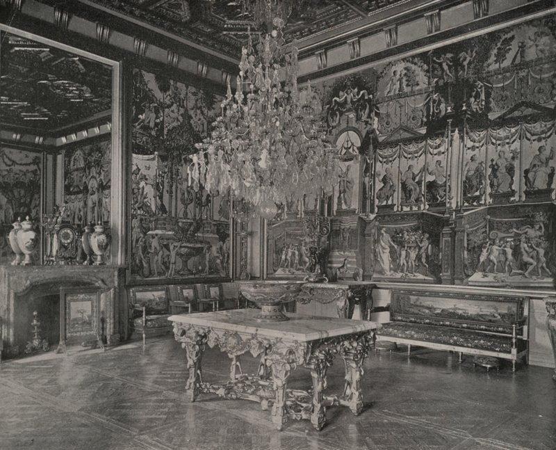 Fontainebleau-palota, Recepció szalon (f/w fotó) alkotó: French Photographer
