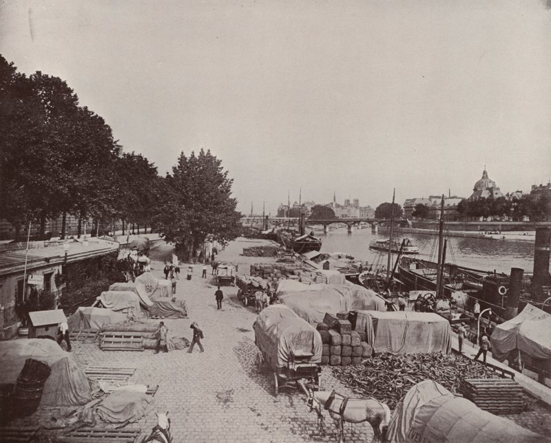 Párizs: Levee Scene Párizsban (f/w fotó) alkotó: French Photographer