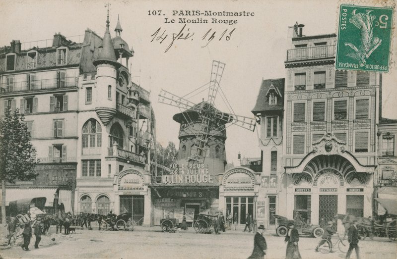 Párizs, Montmartre, Moulin Rouge alkotó: French Photographer