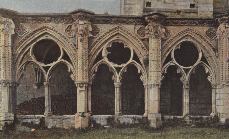 Soissons, a Saint-Jean-des-Vignes kolostor romjai (É-i homlokzat) alkotó: French Photographer