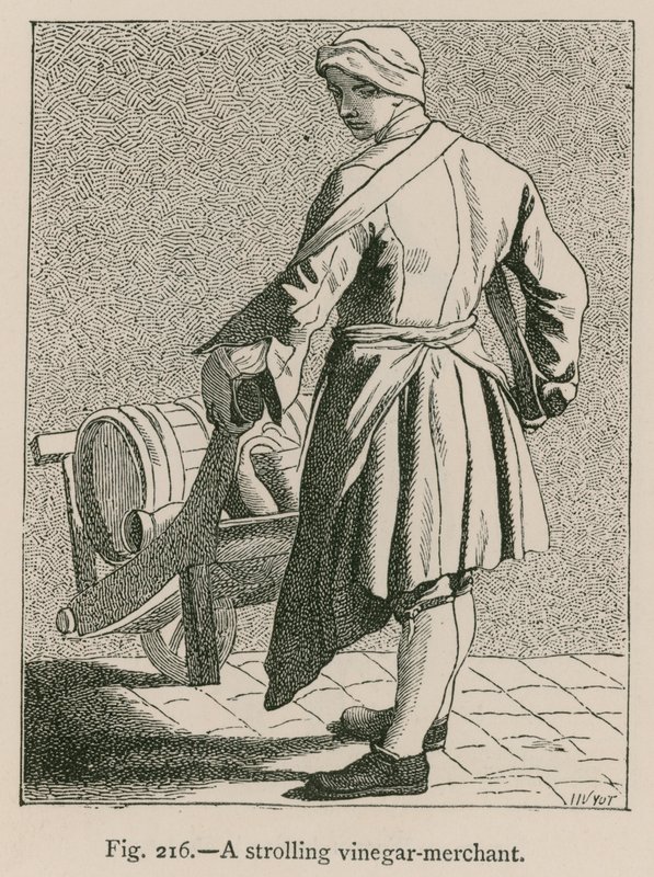 Egy sétáló ecetkereskedő alkotó: French School
