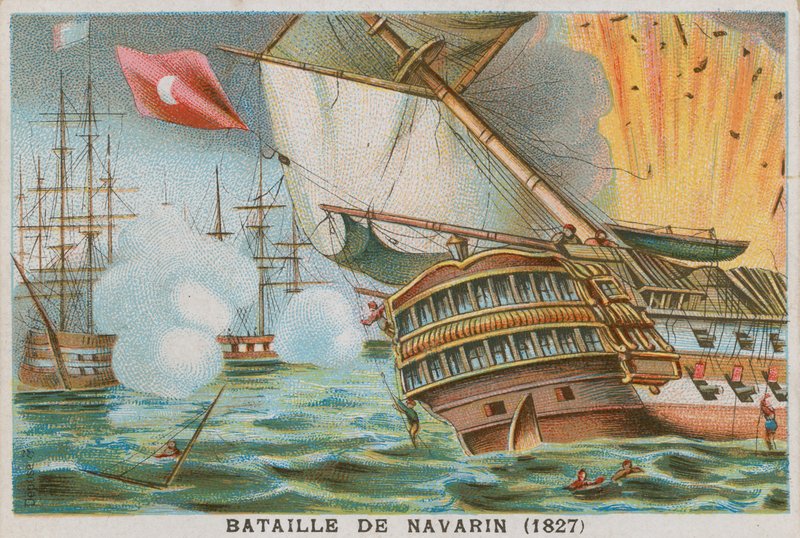 Navarinói csata, 1827 alkotó: French School