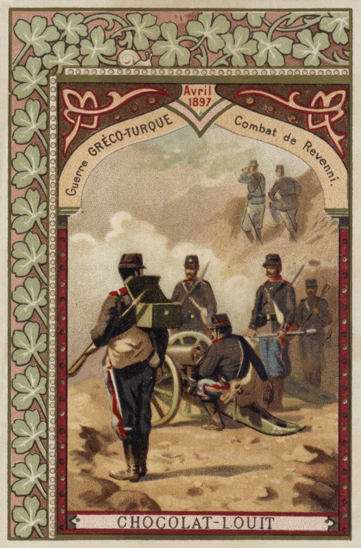 Revenni csata, görög-török háború, 1897. április alkotó: French School