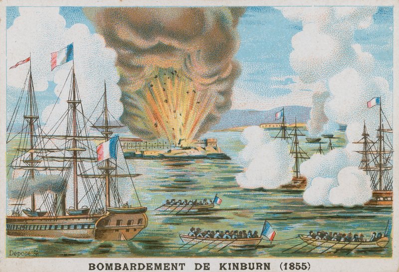 Kinburn bombázása, 1855 alkotó: French School