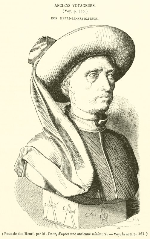 Don Henri mellszobra (metszet) alkotó: French School