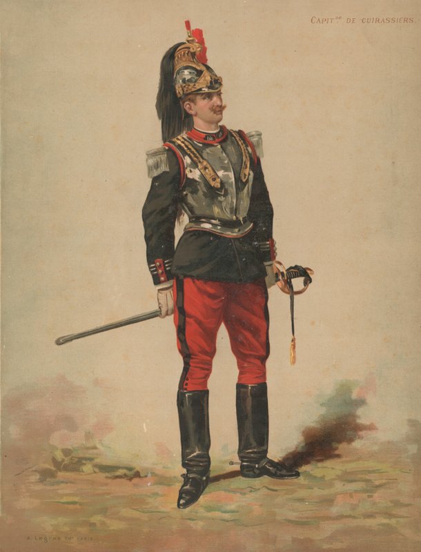 A Cuirassiers kapitánya alkotó: French School