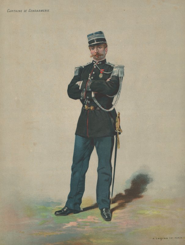 a csendőrség kapitánya alkotó: French School