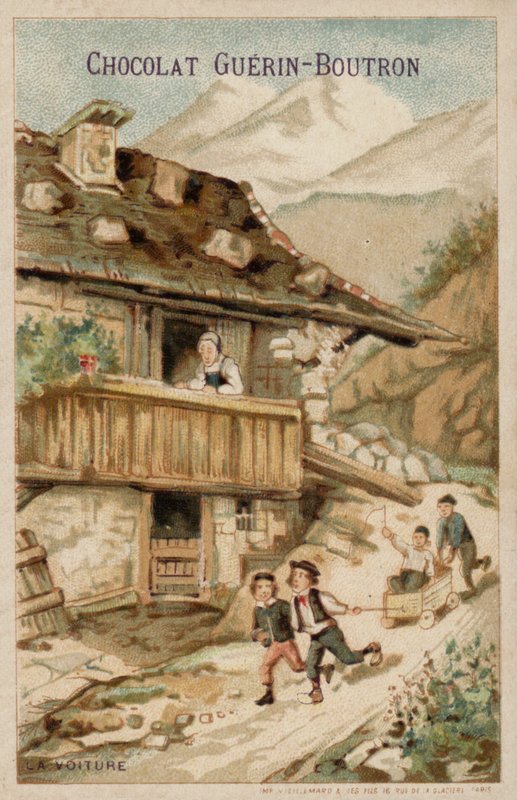 Autó (chromolitho) alkotó: French School