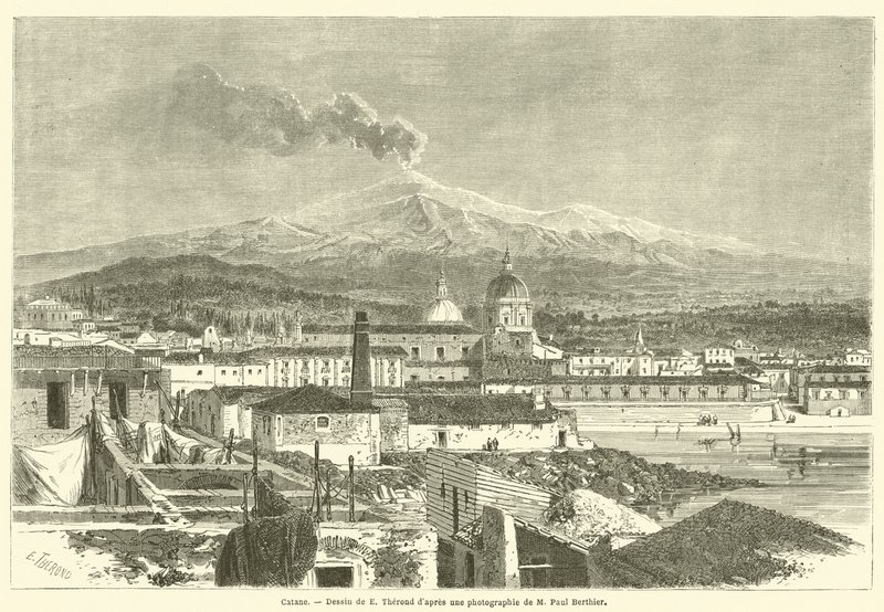 Catania (metszet) alkotó: French School