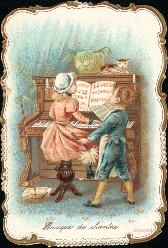 Kamarazene (chromolitho) alkotó: French School