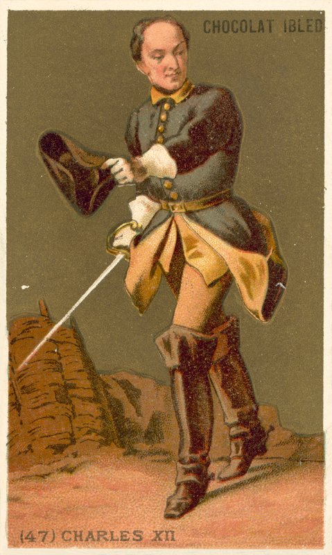 Svéd XII. Károly (chromolitho) alkotó: French School