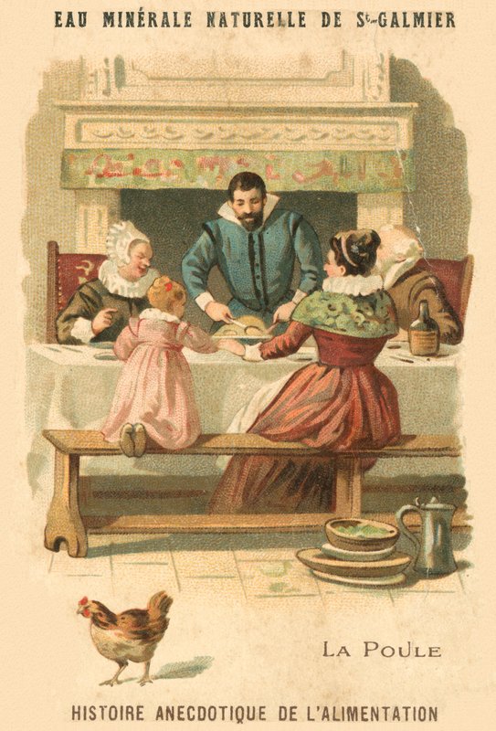 csirke (chromolitho) alkotó: French School