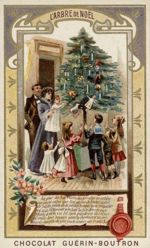Karácsonyfa (chromolitho) alkotó: French School