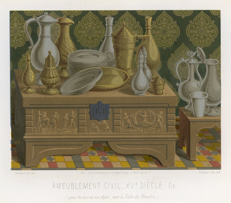 Polgári lakberendezés alkotó: French School