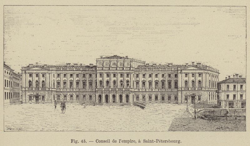 Birodalom Tanácsa, Szentpétervár (metszet) alkotó: French School