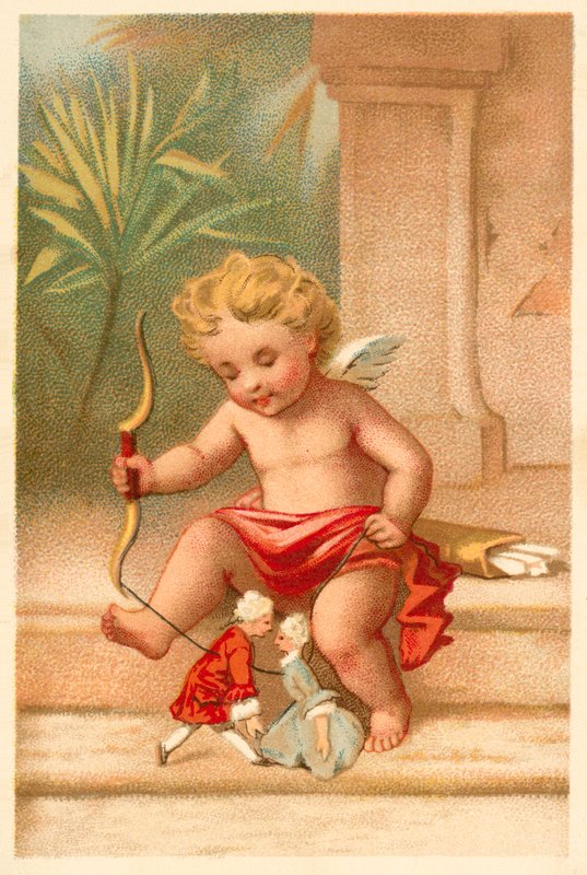 Ámor (chromolitho) alkotó: French School