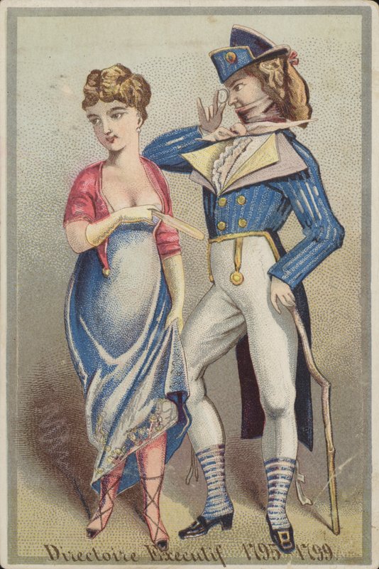 Dandy Gentleman Állva Hölggyel alkotó: French School
