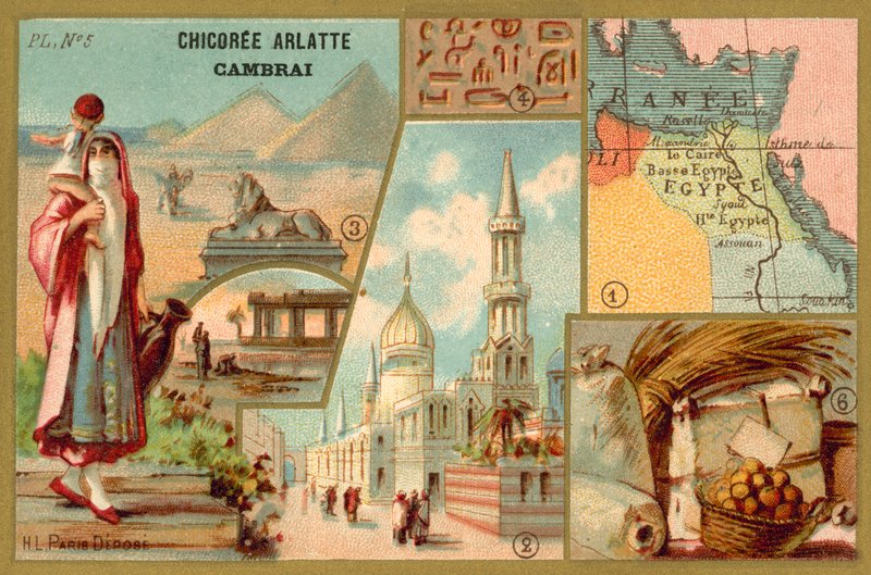 Egyiptom (chromolitho) alkotó: French School