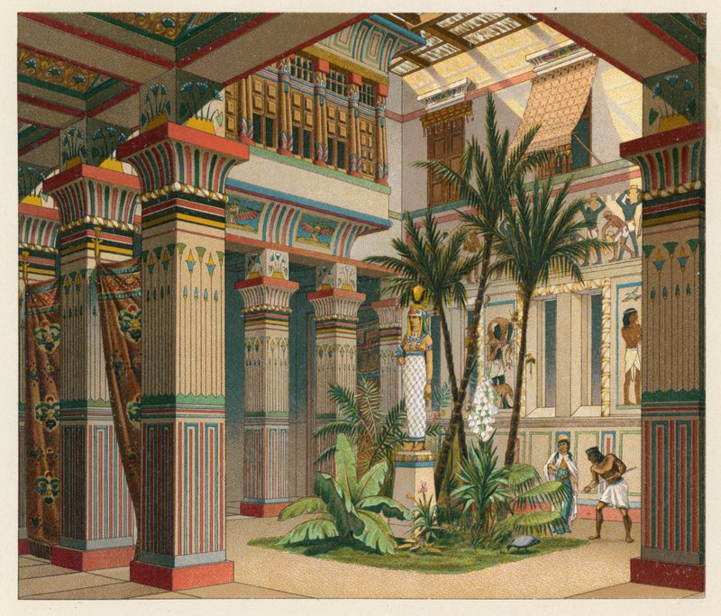 Egyiptomi jelmez alkotó: French School