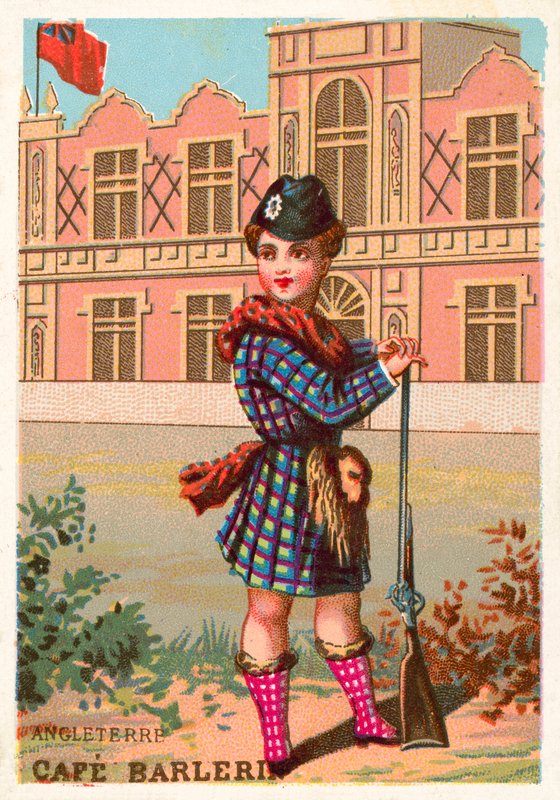 Anglia (chromolitho) alkotó: French School