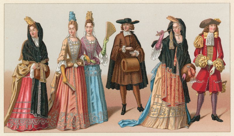 Franciaország XVII. századi jelmez alkotó: French School