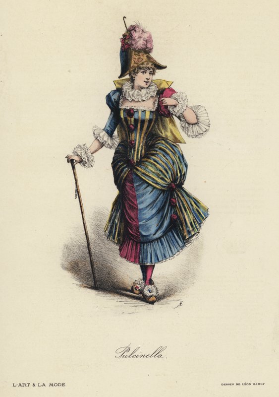 Francia divat tányér alkotó: French School